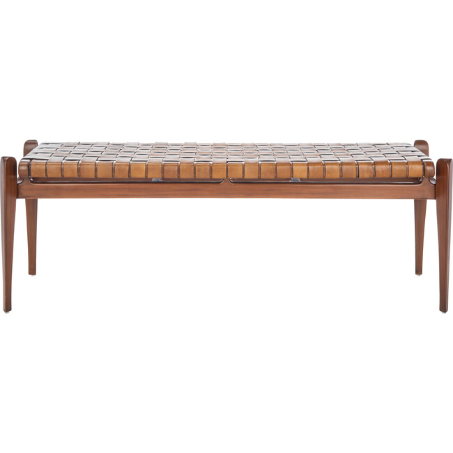 Dilan Leather Bench, Brown - Kids Seating - 6
