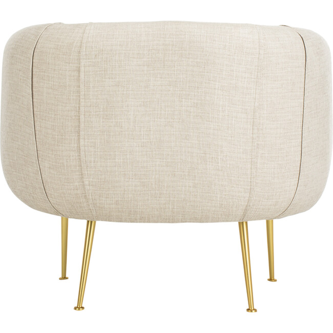Alena Poly Blend Accent Chair, Oatmeal - Nursery Chairs - 5