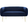 Alena Wool Blend Loveseat, Navy - Nursery Chairs - 1 - thumbnail