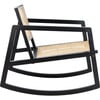 Perth Rattan Rocking Chair, Black - Nursery Chairs - 3