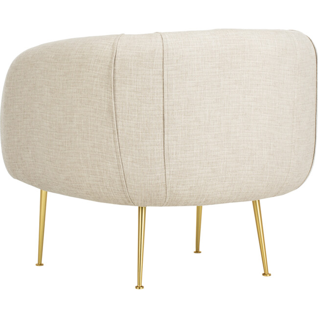 Alena Poly Blend Accent Chair, Oatmeal - Nursery Chairs - 6