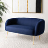 Alena Wool Blend Loveseat, Navy - Nursery Chairs - 2