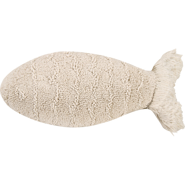 Baby Fish Washable Pillow, Natural