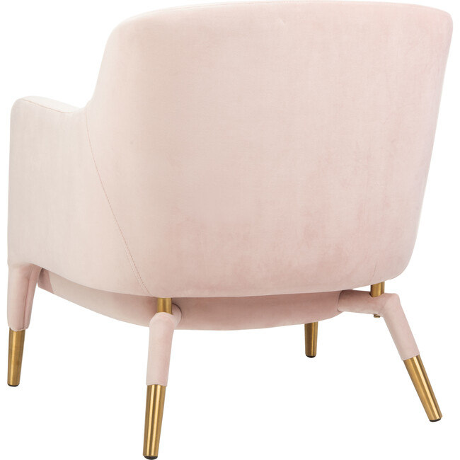 Topaz Velvet Arm Chair, Light Pink - Safavieh Nursery Chairs & Ottomans ...