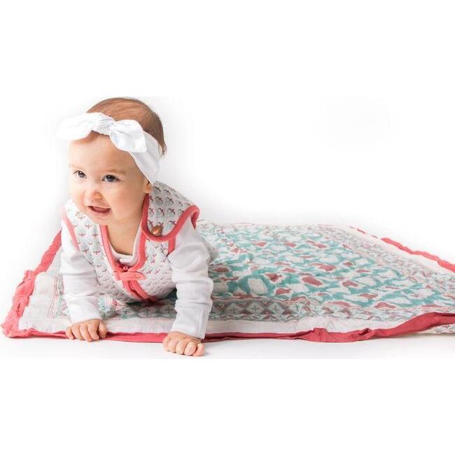 Block-Printed Lightweight Sleep Sack, Miami - Sleepbags - 4