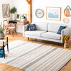 Striped Kilim Apollo Rug, Grey Stripe - Rugs - 4