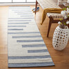 Striped Kilim Zeke Rug, Blue/White - Rugs - 6