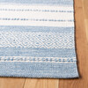 Striped Kilim Xander Rug, Blue/White - Rugs - 7