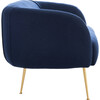 Alena Wool Blend Loveseat, Navy - Nursery Chairs - 4