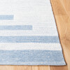 Striped Kilim Zeke Rug, Blue/White - Rugs - 7