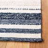 Striped Kilim Callum Rug, Cream/Navy - Rugs - 6