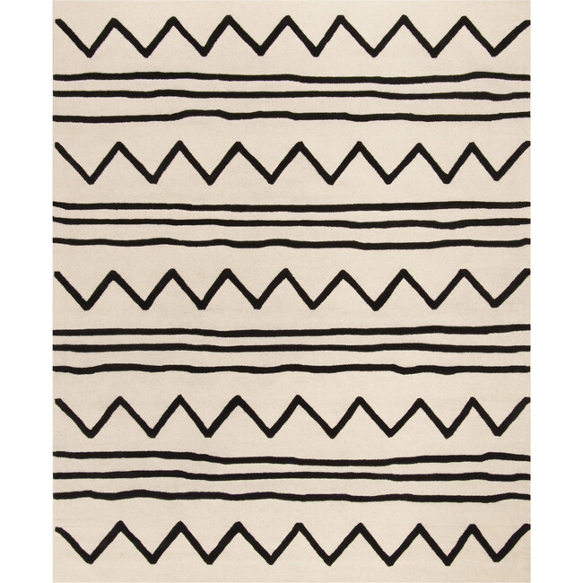 Parker Rug, Black/Ivory - Rugs - 3