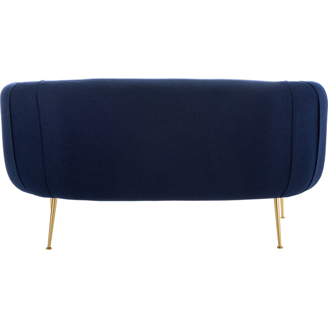 Alena Wool Blend Loveseat, Navy - Nursery Chairs - 5