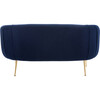 Alena Wool Blend Loveseat, Navy - Nursery Chairs - 5