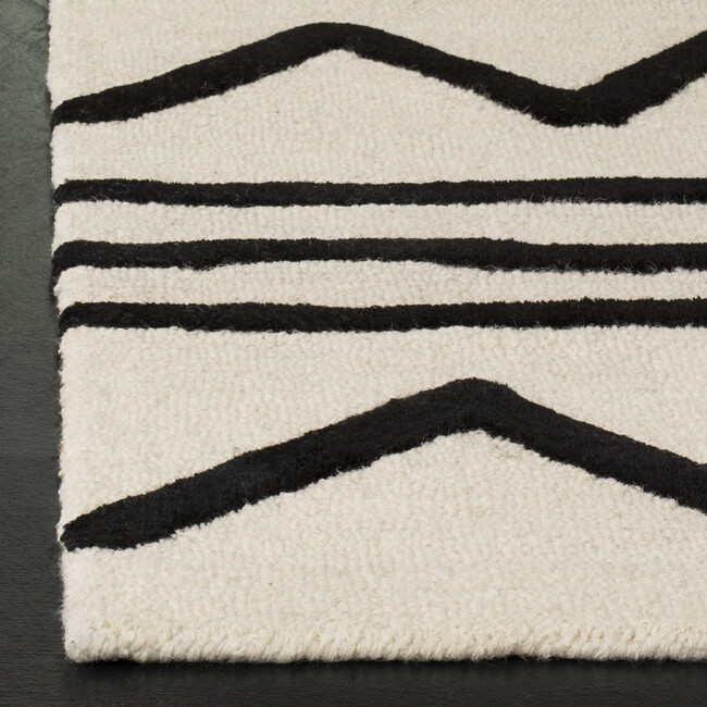 Parker Rug, Black/Ivory - Rugs - 4