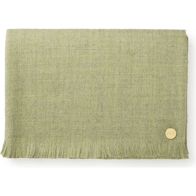 Baby Alpaca Throw Blanket, Pistachio - Blankets - 1