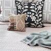 Quilt Blanket, Blush Linen Kantha - Quilts - 3