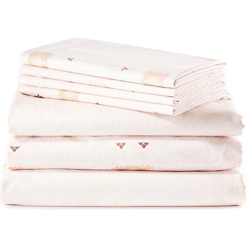 Sheet Set, Blush Cactus Silk - Sheets - 1