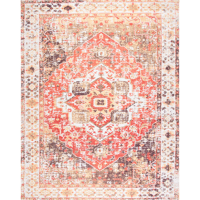 Saffron Tavi Rug, Ivory/Red - Rugs - 2