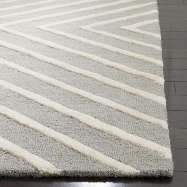 Rey Rug, Grey/Ivory - Rugs - 5