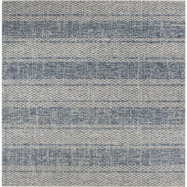 Courtyard Penny Indoor/Outdoor Rug, Blue - Rugs - 7