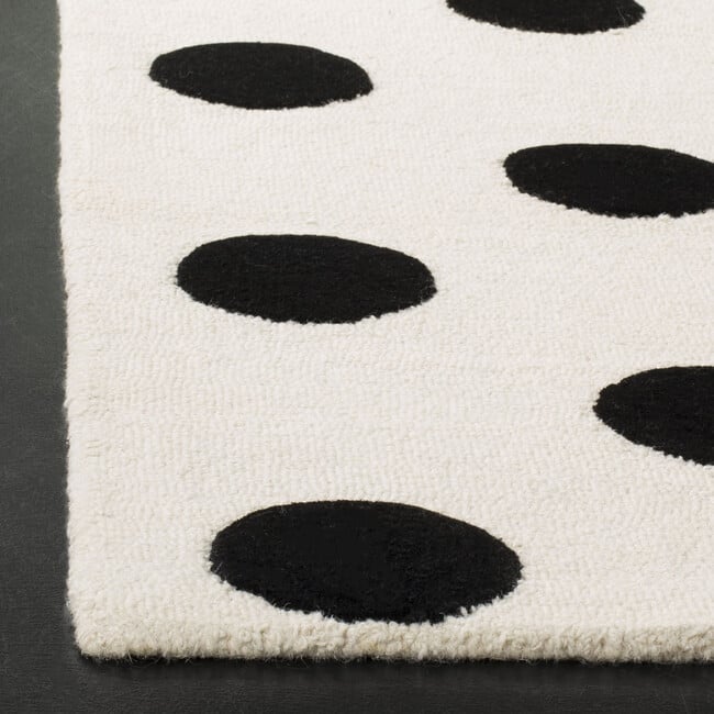 Mya Rug, Black/Ivory - Rugs - 5