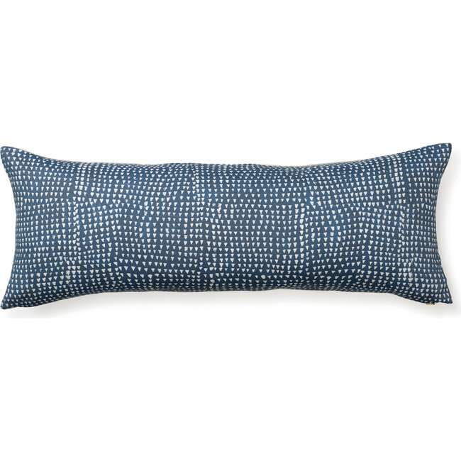 Arrows Lumbar Pillow, Indigo - Pillows - 1 - zoom