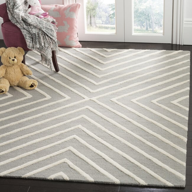 Rey Rug, Grey/Ivory - Rugs - 7