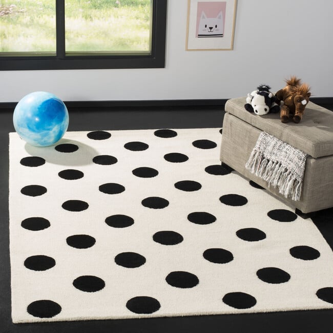 Mya Rug, Black/Ivory - Rugs - 7