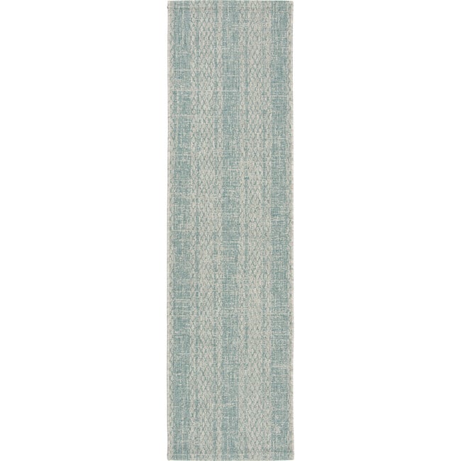 Courtyard Penny Indoor/Outdoor Rug, Turquoise - Rugs - 9