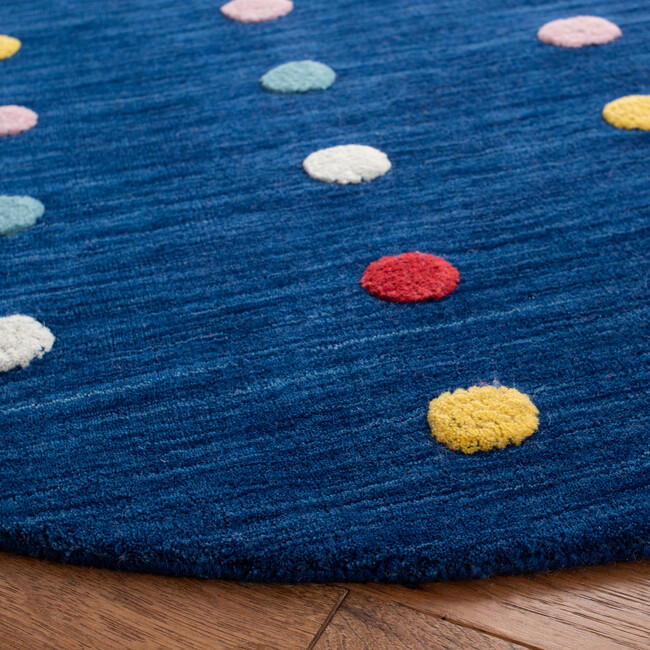 Kids Griffin Rug, Navy - Rugs - 4