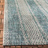 Courtyard Penny Indoor/Outdoor Rug, Dark Turquoise - Rugs - 7