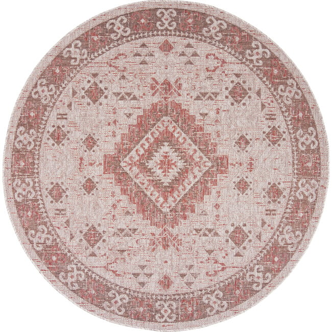 Courtyard Paige Indoor/Outdoor Rug, Red - Rugs - 4