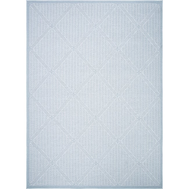 Bermuda Sienna Indoor/Outdoor Rug, Light Blue - Rugs - 6