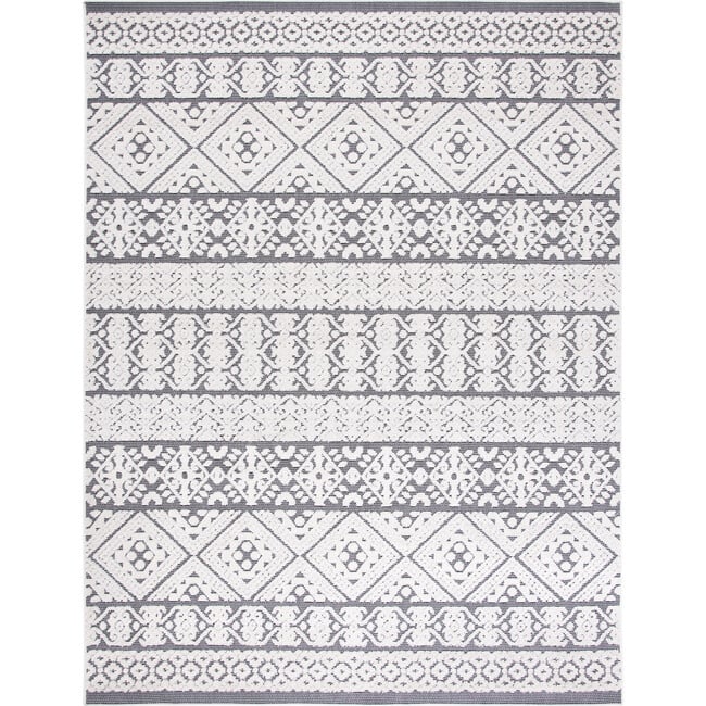 Cabana Matilda Indoor/Outdoor Rug, Grey/White - Rugs - 6