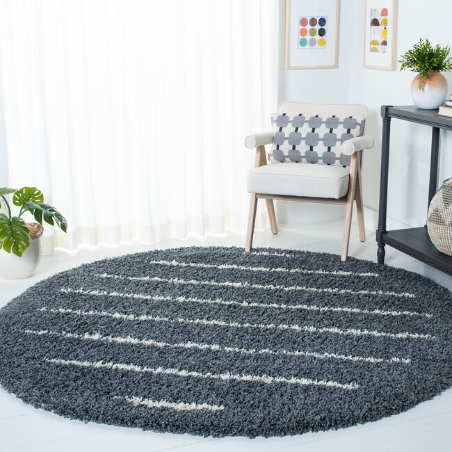 Venus Shag Sebastian Rug, Dark Grey - Rugs - 4