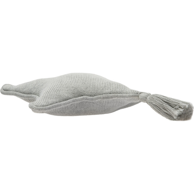 Knitted Twinkle Star Cushion, Grey - Decorative Pillows - 3