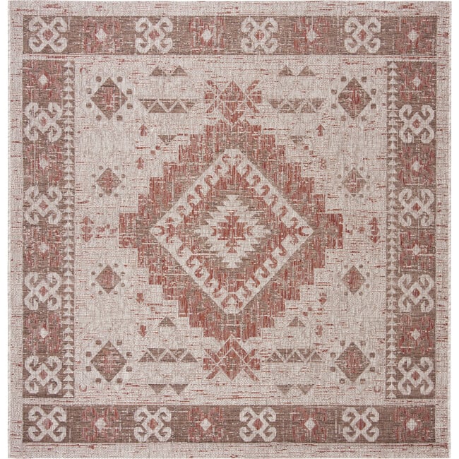 Courtyard Paige Indoor/Outdoor Rug, Red - Rugs - 5