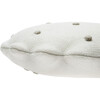 Round Knitted Biscuit Cushion, Ivory - Decorative Pillows - 4