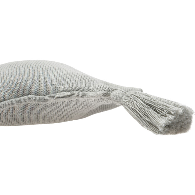 Knitted Twinkle Star Cushion, Grey - Decorative Pillows - 4