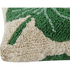 Monstera Washable Pillow, Green - Decorative Pillows - 3