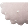 Round Knitted Biscuit Cushion, Pink - Decorative Pillows - 5