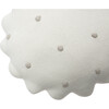 Round Knitted Biscuit Cushion, Ivory - Decorative Pillows - 5