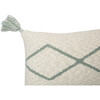 Little Oasis Knitted Cushion, Natural/Indus Blue - Decorative Pillows - 5