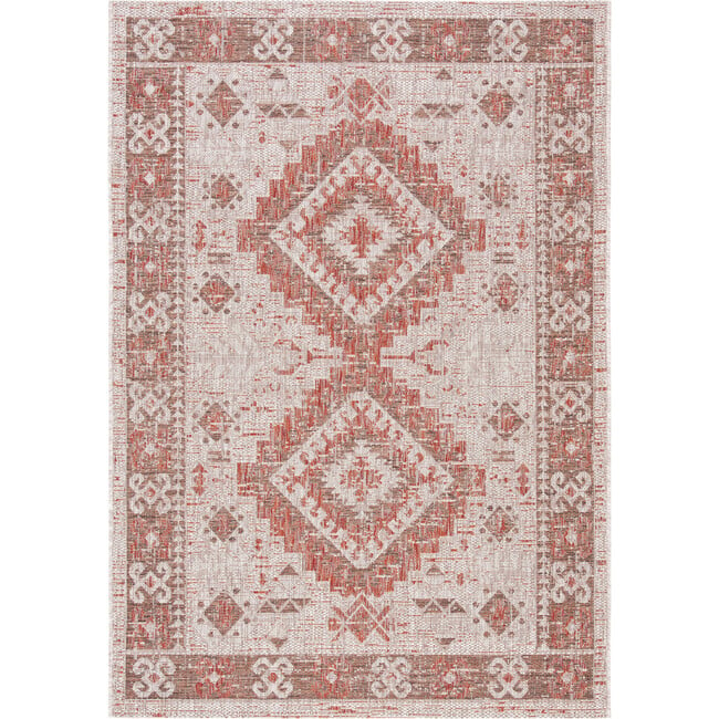 Courtyard Paige Indoor/Outdoor Rug, Red - Rugs - 6