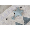 Knitted Twinkle Star Cushion, Indus Blue - Decorative Pillows - 6
