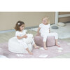Round Knitted Biscuit Cushion, Ivory - Decorative Pillows - 6