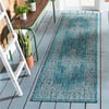 Courtyard Adeline Indoor/Outdoor Rug, Blue - Rugs - 6