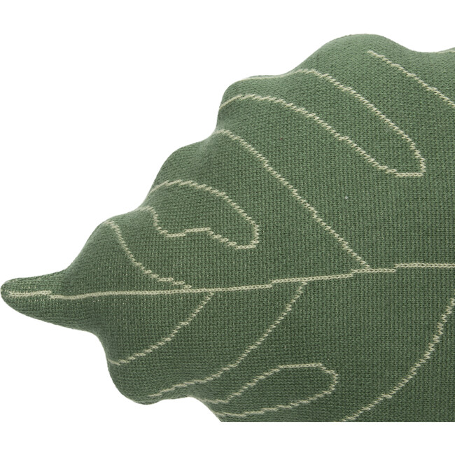 Knitted Cushion, Baby Leaf - Decorative Pillows - 5