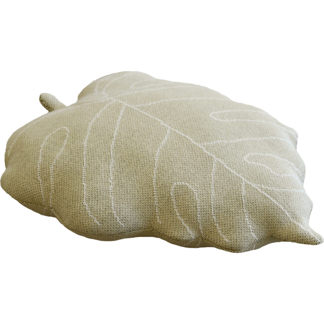 Baby Leaf Cushion, Olive - Decorative Pillows - 6